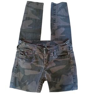 True Religion Denim Camo Jeggings Jeans